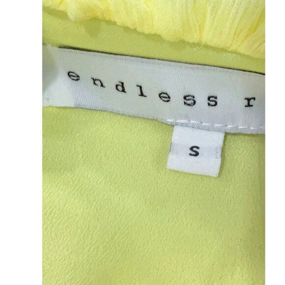Endless Rose Yellow Tiered Dress. Size Small. - Picture 4 of 7